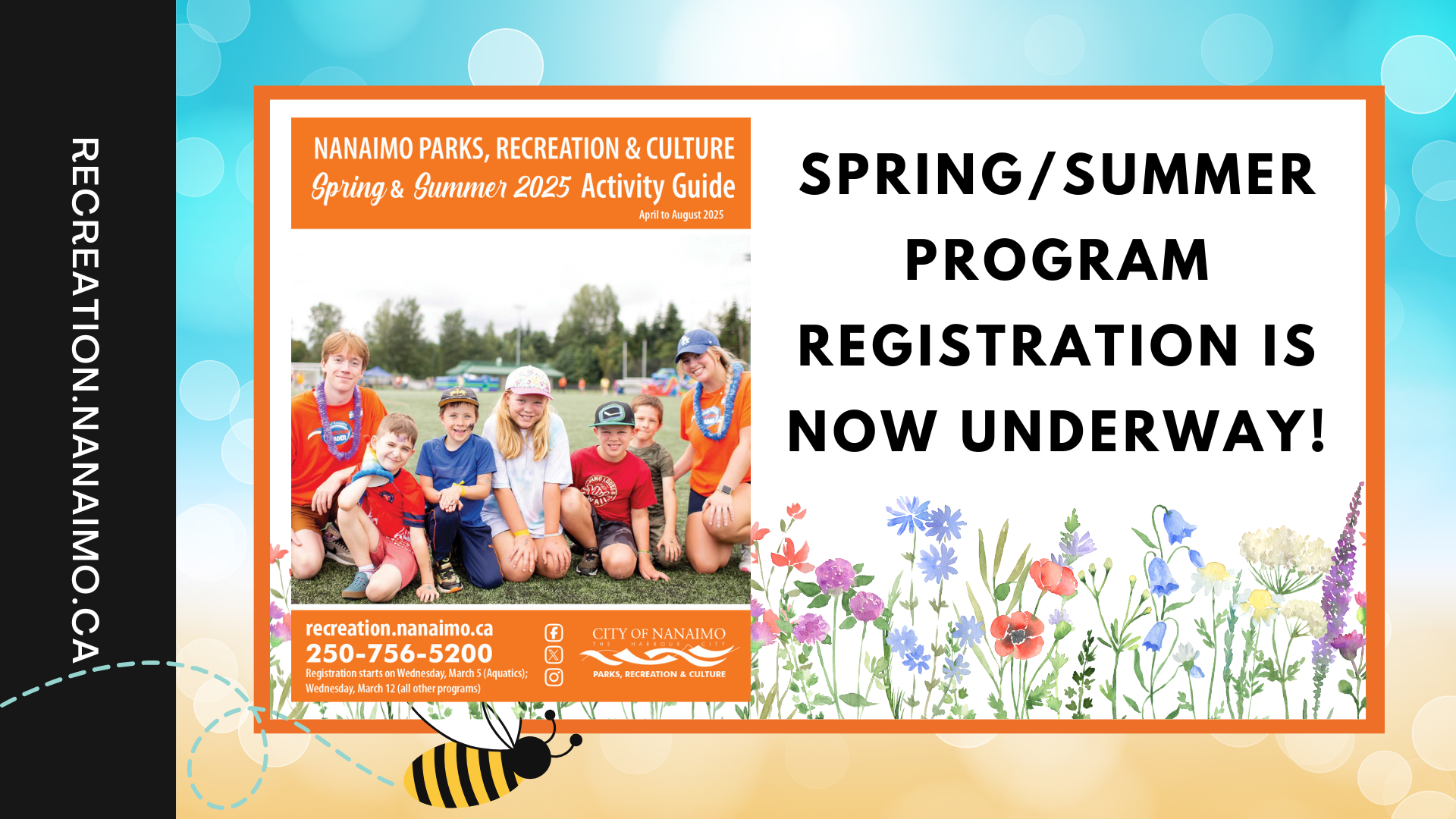 Spring and Summer Registration Date Banner