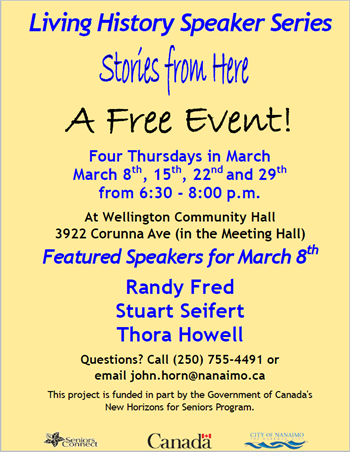 Living History Speaker Series - March 8th poster
