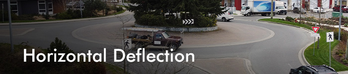 a banner image of a traffic circle with the title Horizontal Deflection