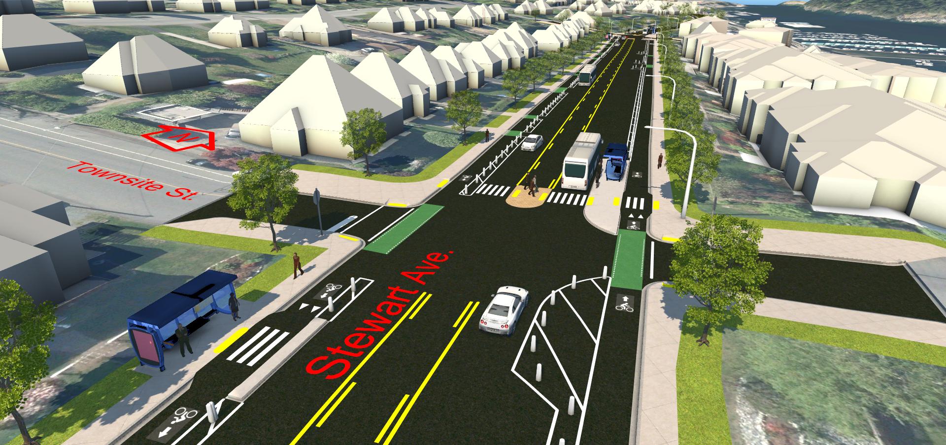 unidirectional bicycle lanes