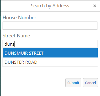 NanaimoMap Address Search