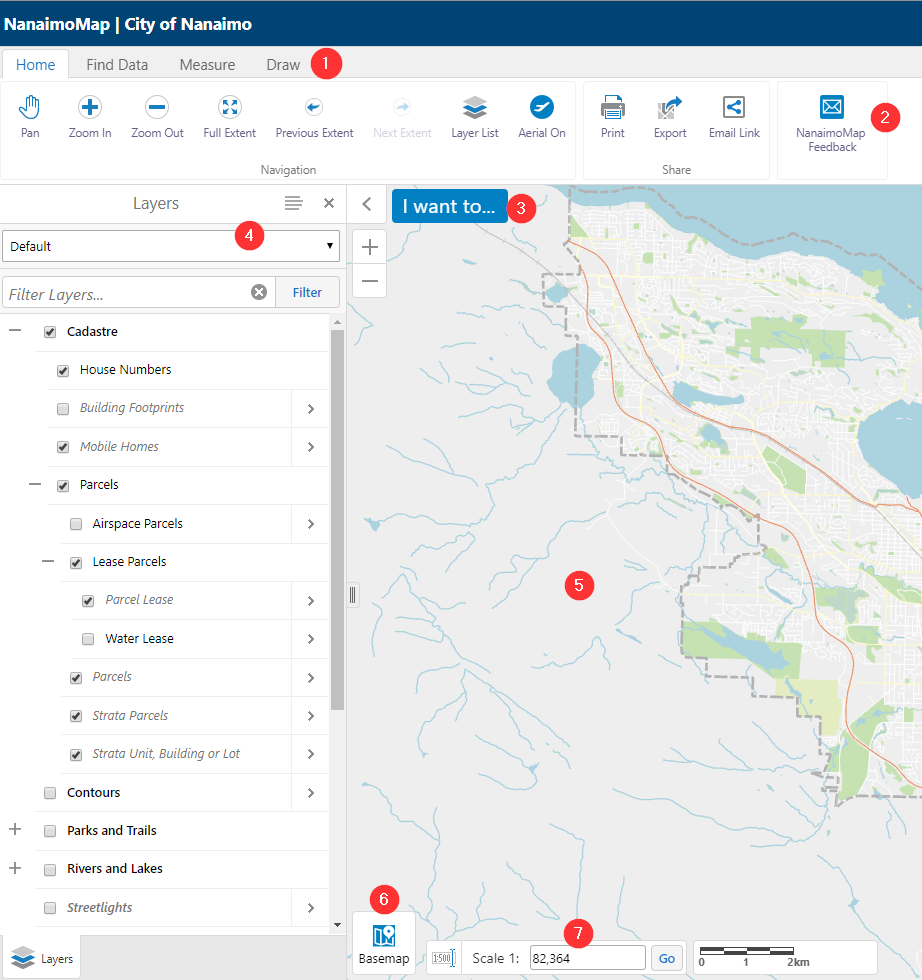 NanaimoMap Map Interface