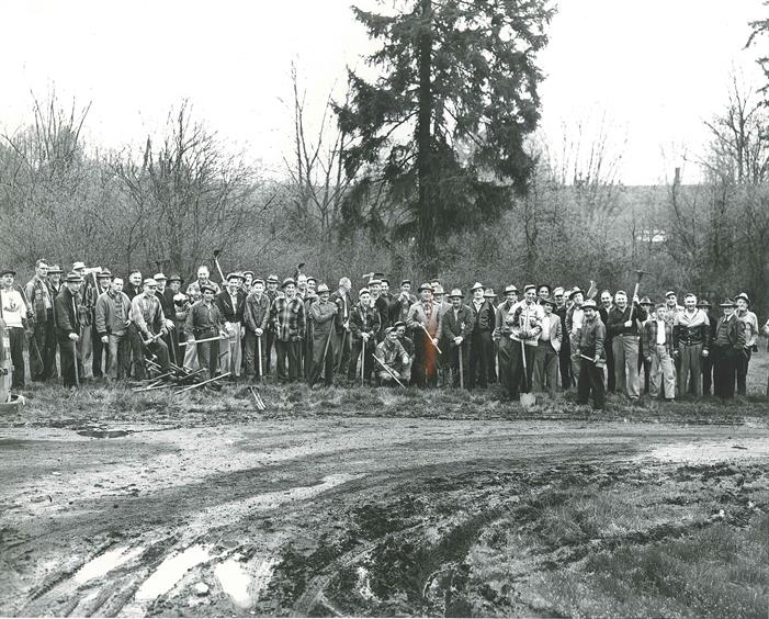 Bowen Park Cleanup Sunday Work Party April 19 1953