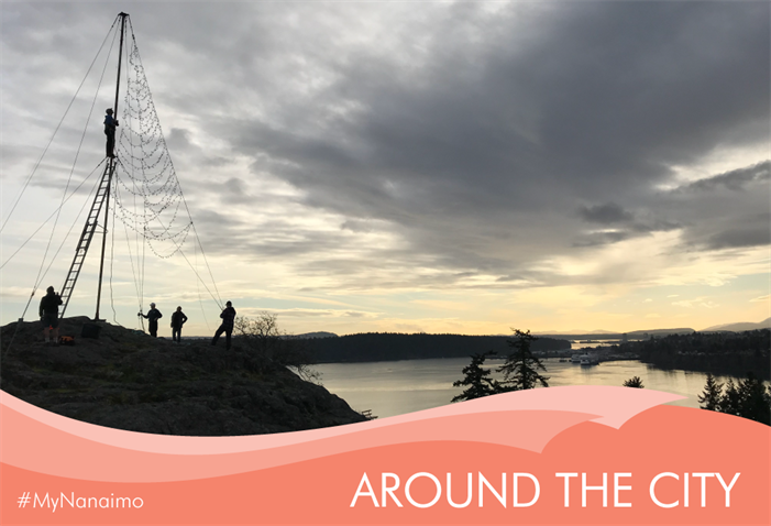 Around the City header image of light stringing on top of sugarloaf mountain