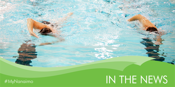 In the news header image of lane swimmers