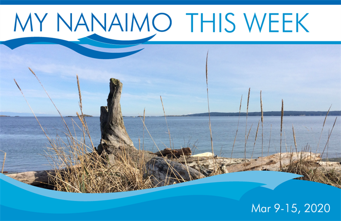 My Nanaimo This Week for March 9-15 header image of view from Pipers Lagoon