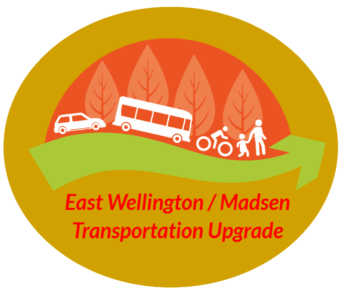 Logo saying East Wellington Madsen Transportation Upgrade