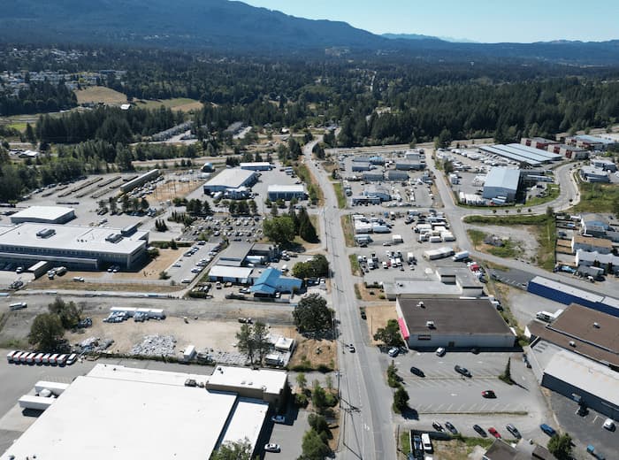 Photo of the site from the air