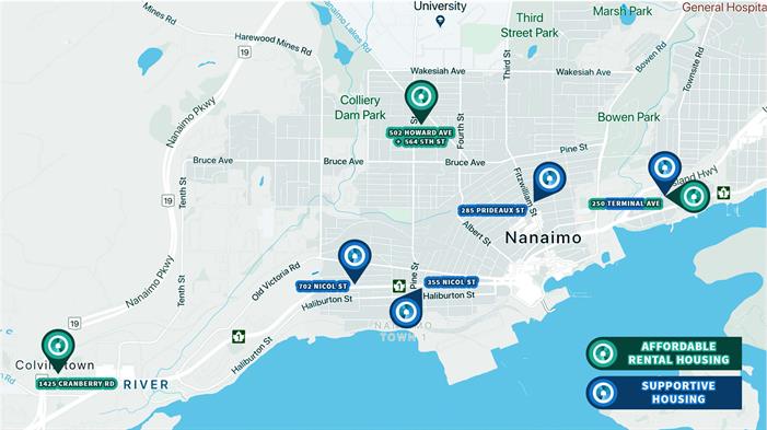 Map of Housing Sites