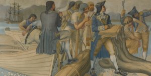 Captain Alejandro Malaspina Sketching the Galleries of Gabriola 1789-94